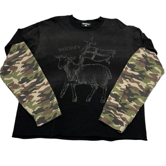 Righteous Lamb of Victory Layered Thermal L/S Shirt in Black - Picture 1 of 4